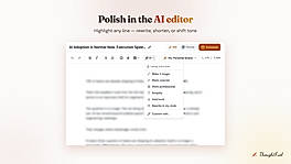 AI Editor for polishing