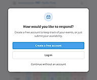 Guests can respond without creating an account