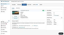 Publish a live registration page on your own custom domain and collect sign-ups with automatic ticket issuance.