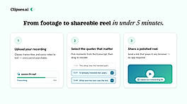 From footage to shareable reel in under 5 minutes.