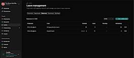 Leave Management interface