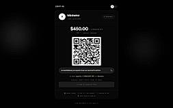 Locked-amount crypto invoice