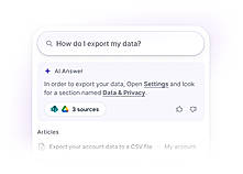 Elium AI search answering from verified company knowledge