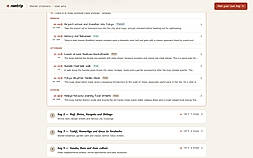Day-by-day itinerary