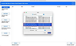 Select the MSG files on your system. Click Open > Next