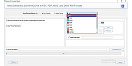 From the list of saving options, choose PST as your preferred output format.