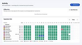 Attendance and leave calendar