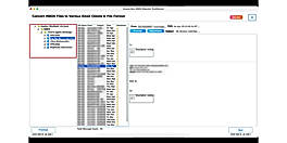 Preview the email messages and attachments within the file and select folders. Click Next.