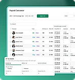 For finance & accounting Payroll-ready calculations and payments – built directly from approved hours and leave data, so nothing gets re-entered by hand