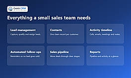 Everything a small sales team needs