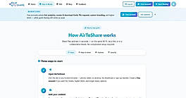 How it works: open, add, share in three steps