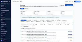 Append-only audit log and one-click audit pack