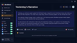 Yesterday's narrative recaps what closed and what is still open.