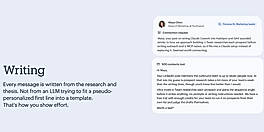 Outreach written from the research