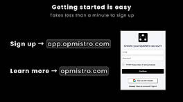 Sign up in under a minute
