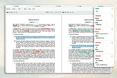 Side by Side DOCX and PDF compare