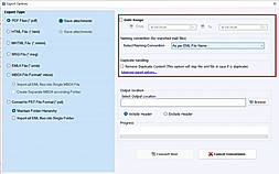 Filter options