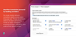 Machine translation powered by leading providers