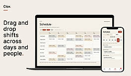 Clox employee scheduler drag and drop