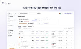 Subscription Tracking – See all SaaS spend in one view