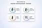 Visitor User Panel (Check-In / Check-Out Screen): Interactive welcome screen allowing visitors to quickly check-in, check-out, view daily visitors, and manage pre-appointments through a simple and modern interface.