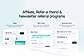 Affiliate & referral programs