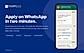 Candidates apply on WhatsApp in about two minutes