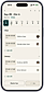 Weekly schedule