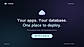 Cloady app and database workspace