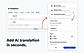 Add AI Voice and Text Translation to any event with a few clicks.