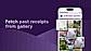 Recover lost receipts from gallery