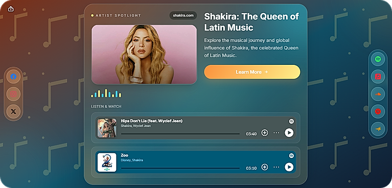 Sample Artist Page