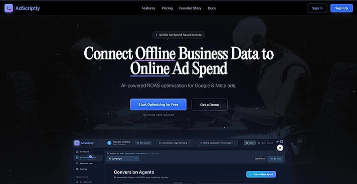 Homepage screenshot