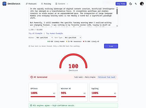 test result