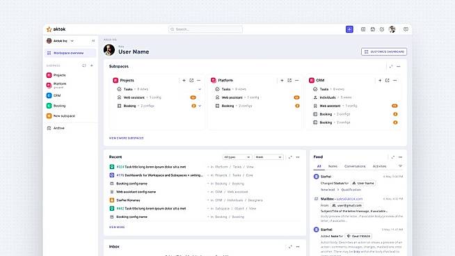 Workspace Dashboarf