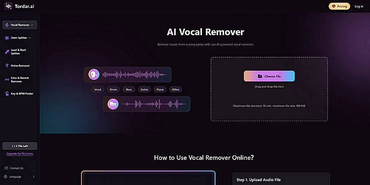 Tordar Vocal Remover