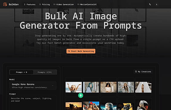 Bulk AI Image Generator