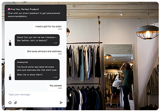 no code ai conversation for e-commerce