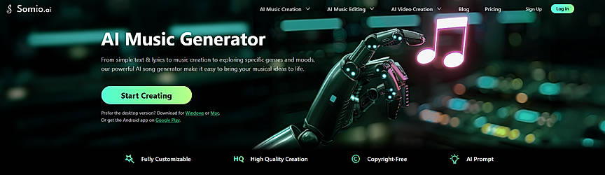 Somio AI music generator