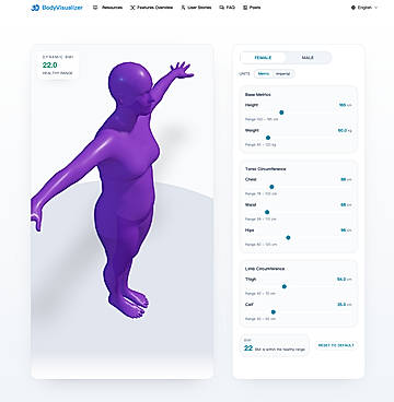 body visualizer for famale