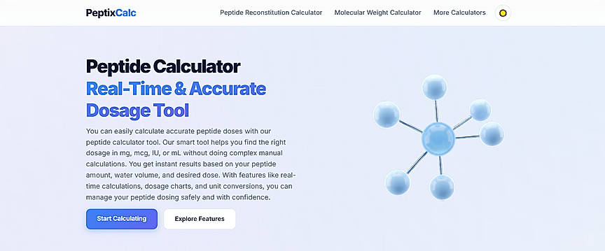 PeptixCalc – Free Online Peptide Calculator for Researchers