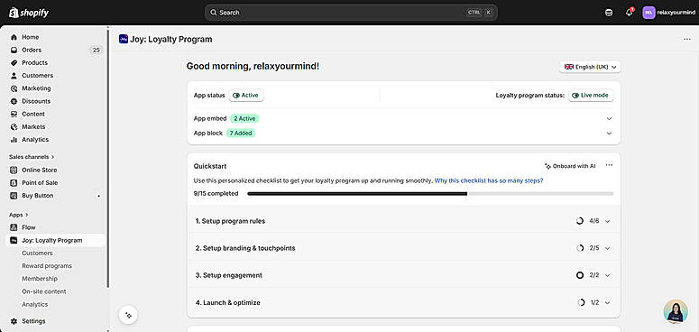 Dashboard Product Screenshot