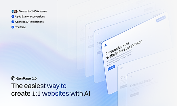 Create personalized websites with AI