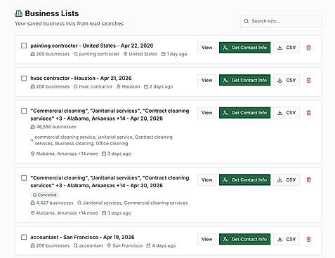 Find/export any local business from google maps
