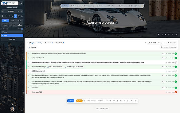 Dashboard view in Light Mode - V4.3