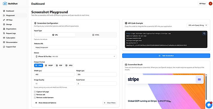 Capture Website Screenshots Instantly with a Simple API