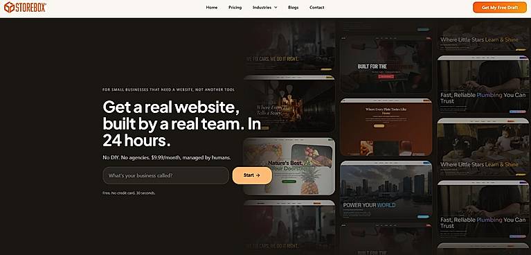 Strebox Homepage