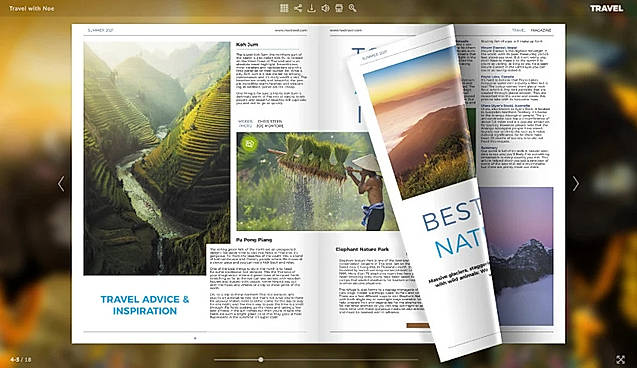 Create online brochure with smooth page-flip animation and multiple sharing options with just few clicks.