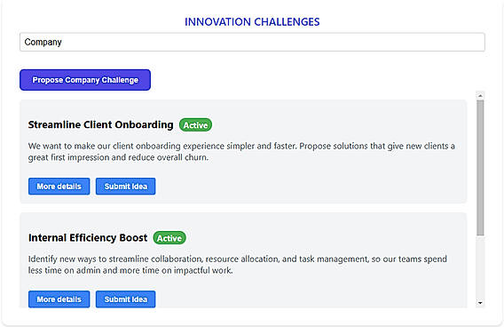 Innovation Challenges