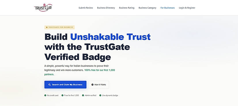 TrustGate Badge System